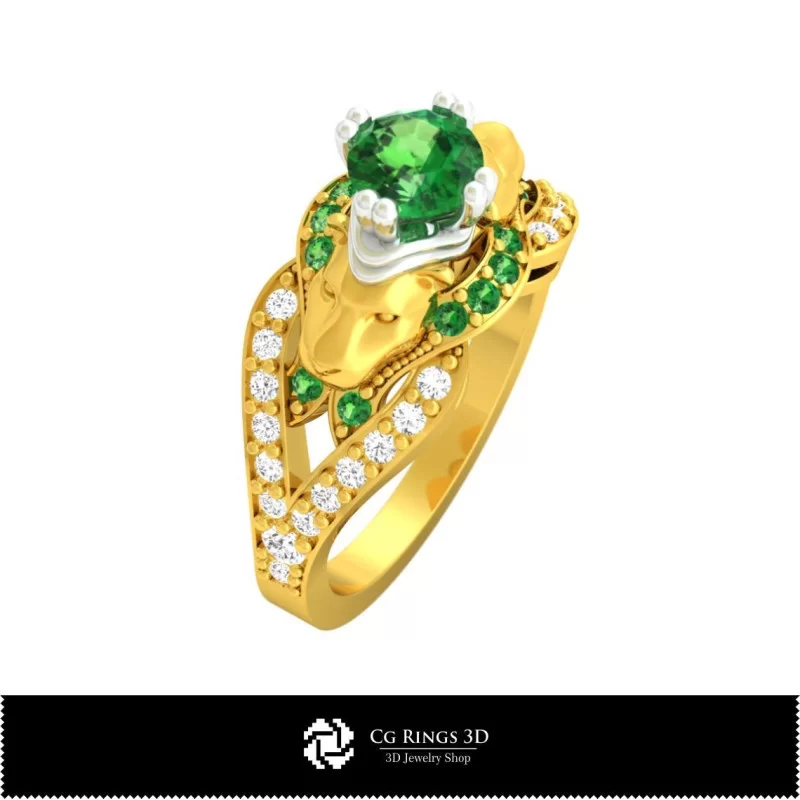 3D Art Nouveau Engagement Rings Home, Bijuterii 3D , Inele 3D CAD, Bijuterii Vintage 3D CAD, Inele Fashion 3D , Bijuterii Art-No