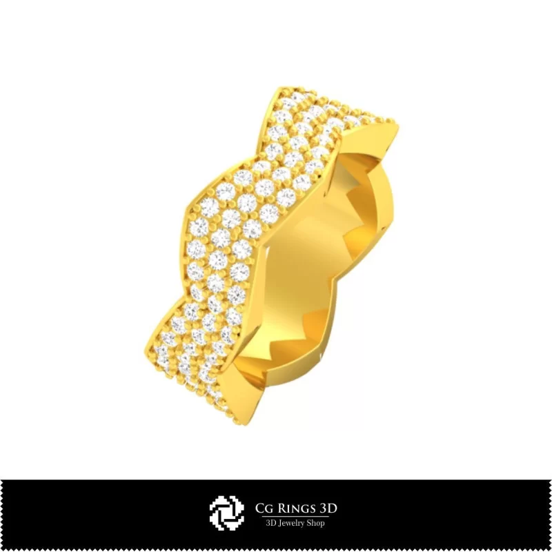 3D Wedding Ring Home, Jewelry 3D CAD, Rings 3D CAD , Wedding Bands 3D