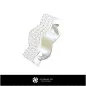 Wedding Ring with Diamonds - Jewelry 3D CAD