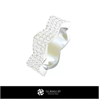 Anillo de boda 3D, Joyería CAD 3D, Anillos CAD 3D, Alianzas de boda 3D
