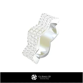 Bague de mariage 3D, Joaillerie CAO 3D, Bagues CAO 3D, Alliances 3D