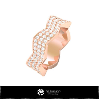 3D Wedding Ring Home,  Jewelry 3D CAD, Rings 3D CAD , Wedding Bands 3D