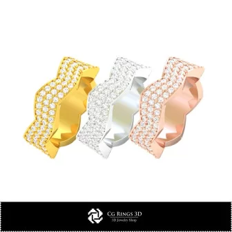 Inel de nuntă 3D, bijuterii CAD 3D, inele CAD 3D, verighete 3D