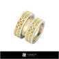Anello di matrimonio con diamanti - Gioielli 3D CAD