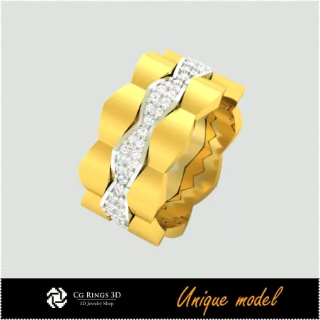 Fedi nuziali uniche CB - Gioielli 3D