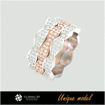 3D einzigartige Eheringe CB Home, Schmuck 3D CAD, 3D einzigartiger Schmuck, Ringe 3D CAD, Eheringe 3D, Moderinge 3D