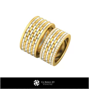 Inel de logodnă 3D cu diamante Acasă, Bijuterii 3D CAD, Inele 3D CAD, Verighete 3D, Inele cu diamante 3D