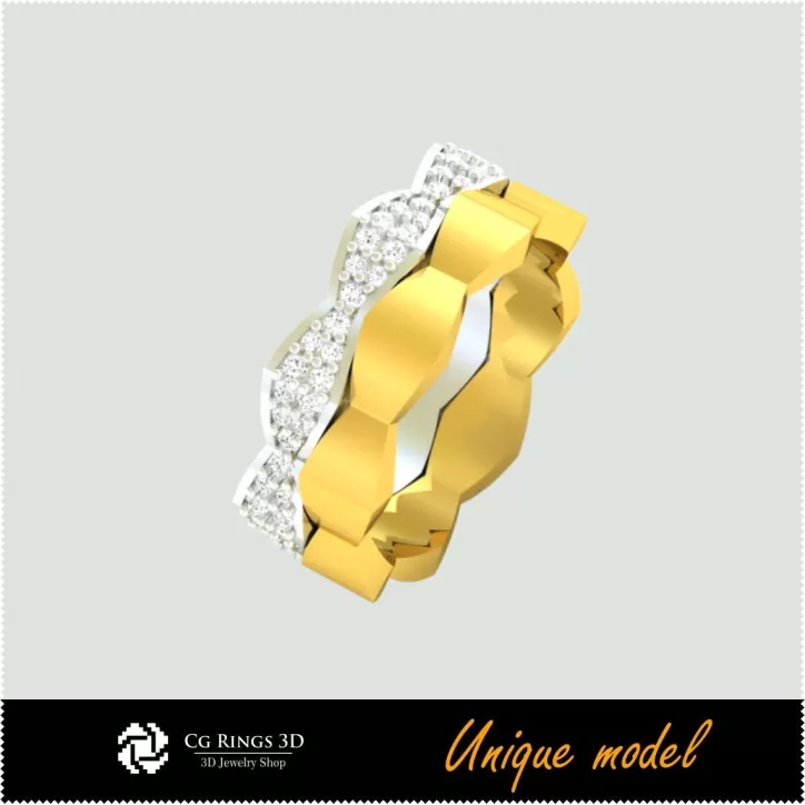 Fedi nuziali uniche CB - Gioielli 3D