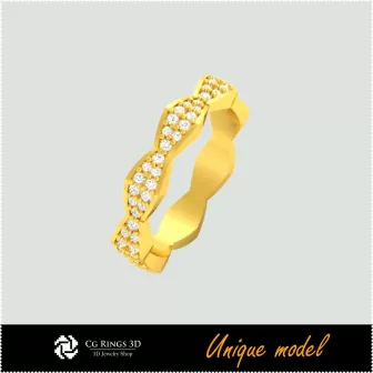 Alianzas de boda únicas en 3D CB Home, Joyería 3D CAD, Joyería única en 3D, Anillos 3D CAD, Alianzas de boda 3D, Anillos de