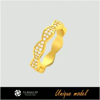 3D Unique Wedding Bands CB Home, Bijoux 3D CAO, Bijoux Unique 3D, Anneaux 3D CAO, Bandes de Mariage 3D, Anneaux de Mode 3D 