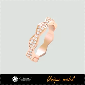 3D Unique Wedding Bands CB Home, Bijoux 3D CAO, Bijoux Unique 3D, Anneaux 3D CAO, Bandes de Mariage 3D, Anneaux de Mode 3D 