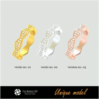 3D 独特结婚戒指 CB 家居，珠宝 3D CAD，3D 独特珠宝，戒指 3D CAD，结婚戒指 3D，时尚戒指 3D