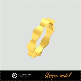 Alliances de mariage uniques 3D CB Home, Bijoux CAO 3D, Bijoux uniques 3D, Bagues CAO 3D, Alliances 3D, Bagues mode 3D