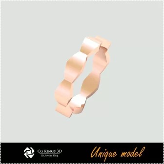 3D Unique Wedding Bands CB Home, Bijoux 3D CAO, Bijoux Unique 3D, Anneaux 3D CAO, Bandes de Mariage 3D, Anneaux de Mode 3D 