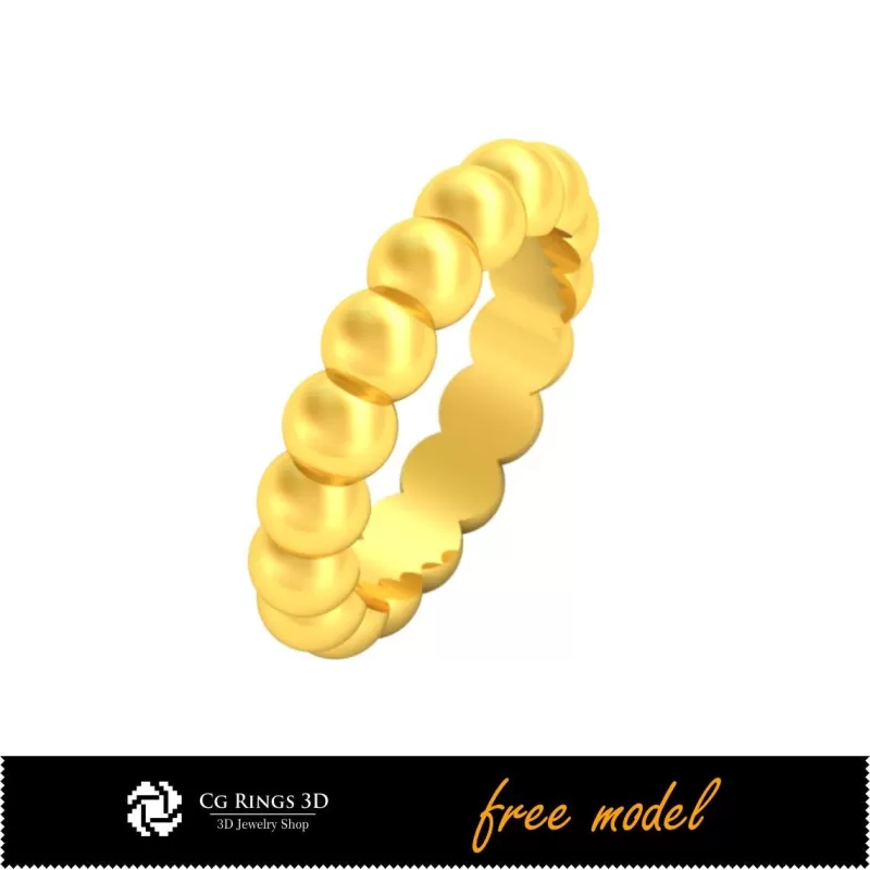 3D Eternity Band Ring - Kostenloses 3D-Modell