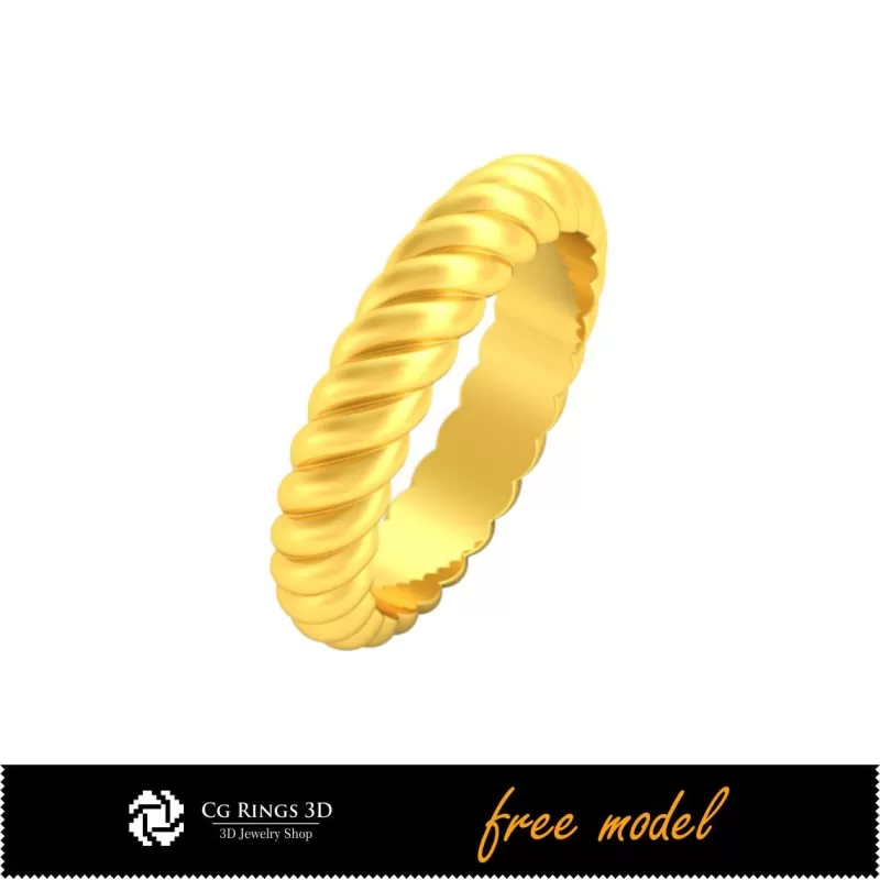 3D Eternity-Bandring - Kostenloses 3D-Modell