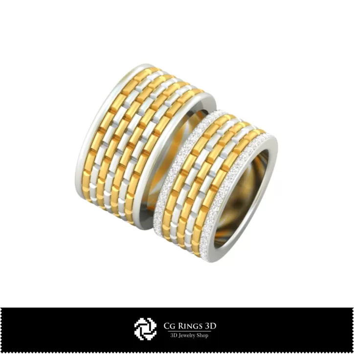 Inel de Mireasă cu Diamante - Bijuterii 3D CAD