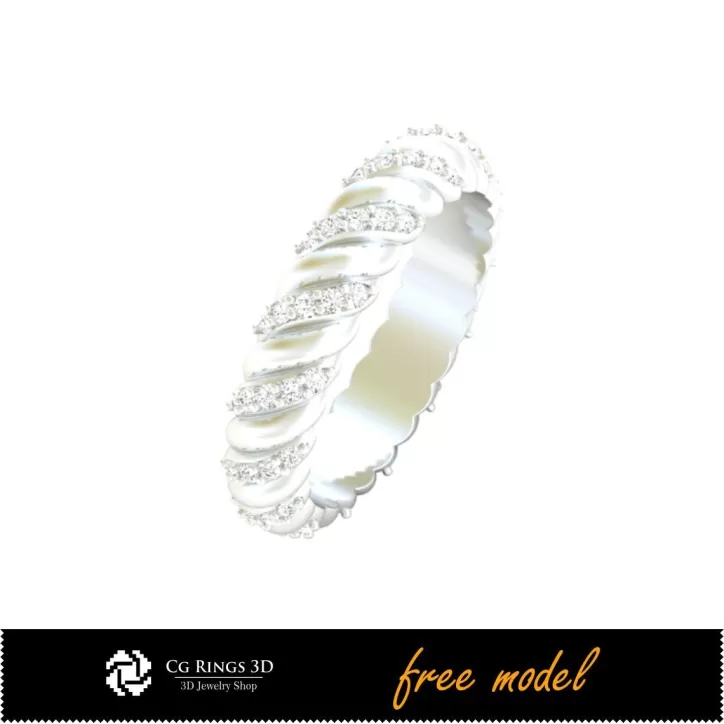 Bague Eternity - Bijoux 3D CAD gratuits