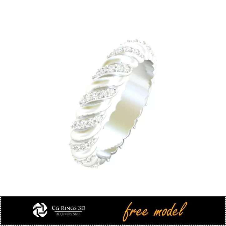 Eternity Ring - Free 3D CAD Jewelry