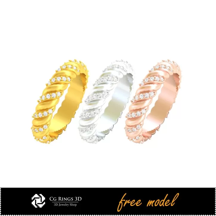 Bague Eternity - Bijoux 3D CAD gratuits