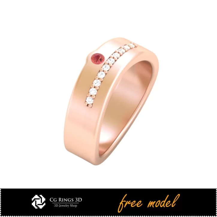 Wedding Ring - Free 3D Model