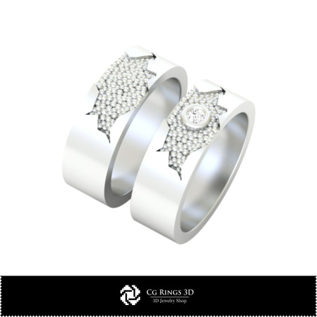 Wedding Rings - Jewelry 3D CAD