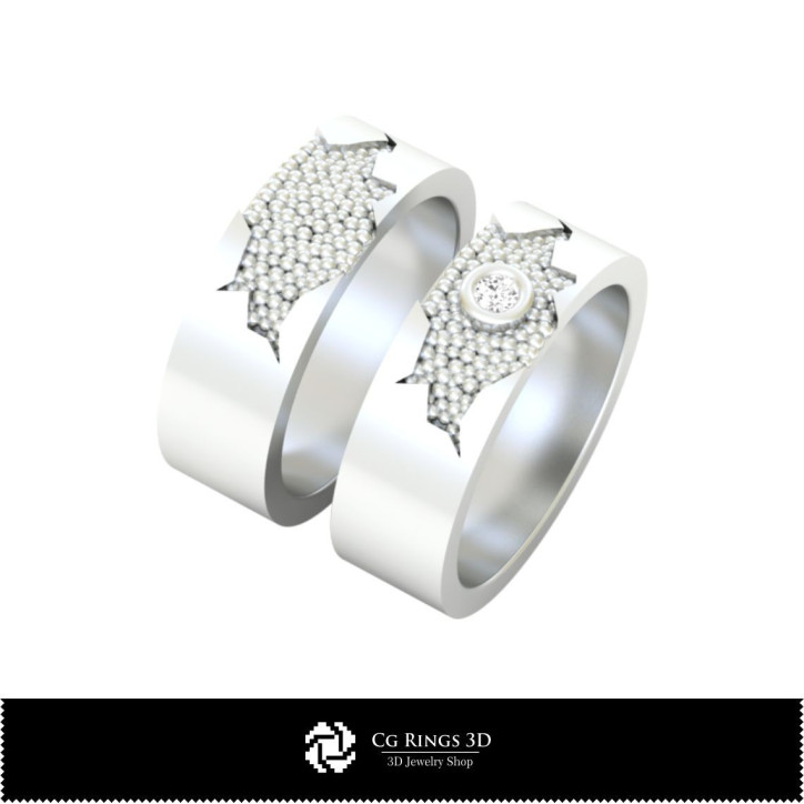 Wedding Rings - Jewelry 3D CAD