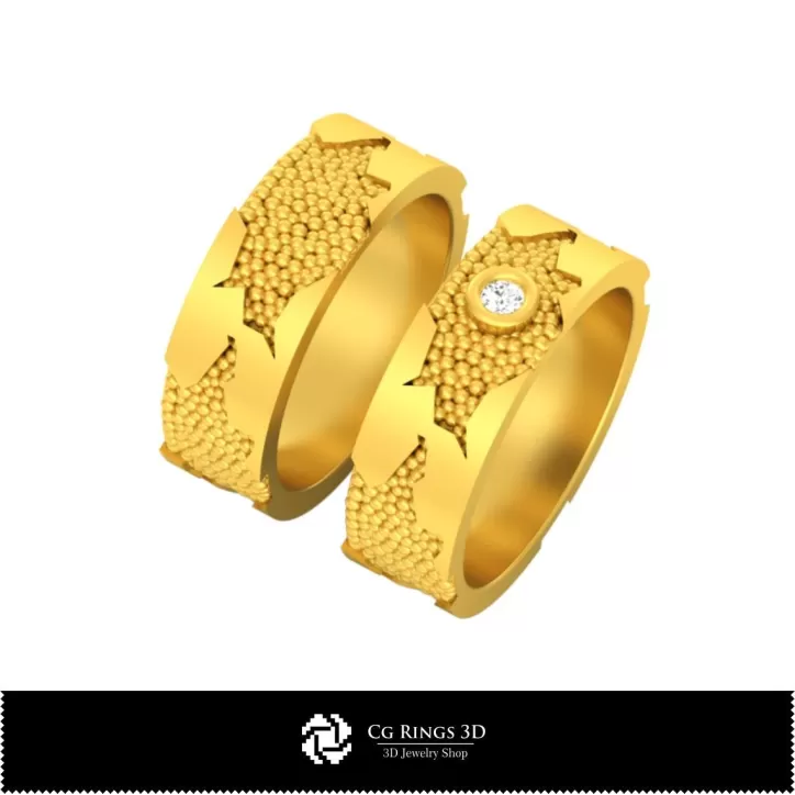 Fedi Nuziali - Gioielli CAD 3D