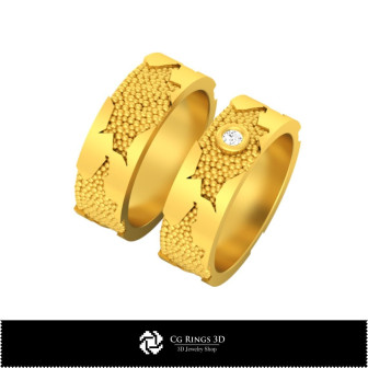 3D Wedding Ring Home, Bijoux 3D CAO, Anneaux 3D CAO, Bandes de Mariage 3D, Bandes D`eternite 3D