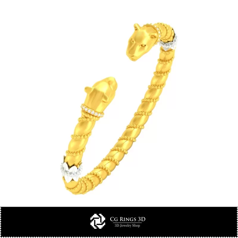 Bracciale Art Nouveau - Gioielli 3D CAD Bracciale Art Nouveau - Gioielli 3D CAD