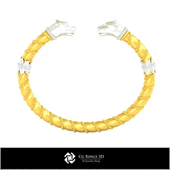 Bracciale Art Nouveau - Gioielli 3D CAD