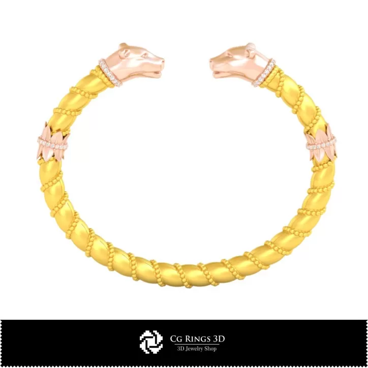 Bracciale Art Nouveau - Gioielli 3D CAD
