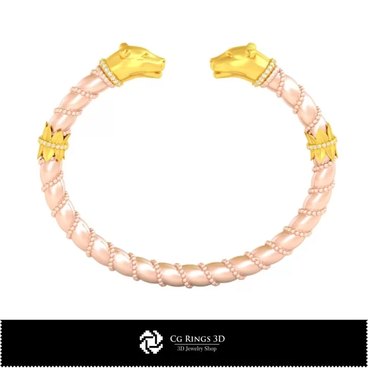 Bracciale Art Nouveau - Gioielli 3D CAD