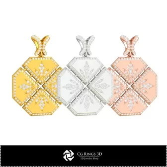 Pendentif Babut 3D pour la maison, Bijoux 3D CAO, Pendentifs 3D CAO, Pendentifs diamants 3D