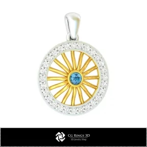 Pendentif bijou 3D - CAO 3D pour la maison, CAO 3D pour bijoux, pendentifs CAO 3D, pendentifs diamant 3D