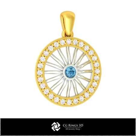 Pendentif 3D-Joallerie 3D CAD