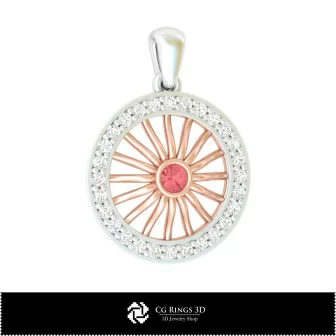 Anhänger 3D-Schmuck 3D-CAD Zuhause, Schmuck 3D-CAD, Anhänger 3D-CAD, 3D-Diamantanhänger