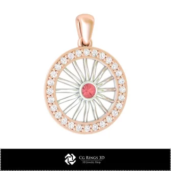 Anhänger 3D-Schmuck 3D-CAD Zuhause, Schmuck 3D-CAD, Anhänger 3D-CAD, 3D-Diamantanhänger