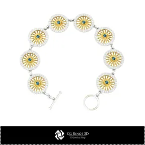 Schmuck-Armband 3D CAD Schmuck 3D CAD, Armbänder 3D CAD, 3D Diamantarmbänder, 3D Armbänder