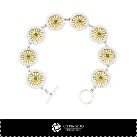 Schmuck-Armband 3D CAD Schmuck 3D CAD, Armbänder 3D CAD, 3D Diamantarmbänder, 3D Armbänder