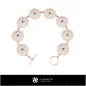 Bracelet avec diamants - Bijoux 3D CAO