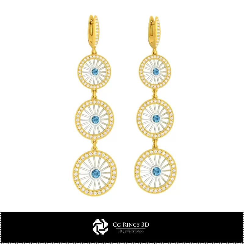 Bijoux-Boucles d'oreilles CAO 3D