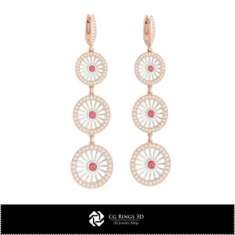 Schmuck-Ohrringe 3D-CAD Home, Schmuck 3D-CAD, Ohrringe 3D-CAD, 3D-Diamantohrringe, 3D-Tropfenohrringe, 3D-Kronleuchter-Ohrringe