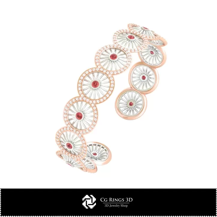 Bracciale con Diamanti - Gioielli 3D CAD