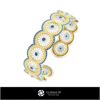 3D-Armband mit Diamanten Home, Schmuck 3D-CAD, Armbänder 3D-CAD, 3D-Diamantarmbänder, 3D-Armreif