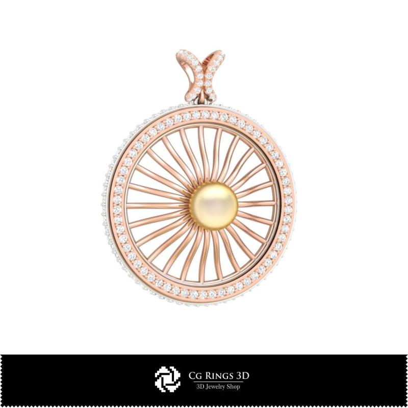 Jewelry-Pendant 3D CAD  Jewelry 3D CAD, Pendants 3D CAD , 3D Diamond Pendants, 3D Pearl Pendants