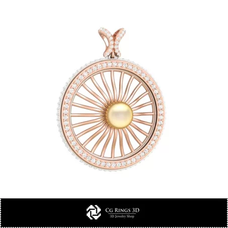 Jewelry-Pendant 3D CAD Jewelry 3D CAD, Pendants 3D CAD , 3D Diamond Pendants, 3D Pearl Pendants