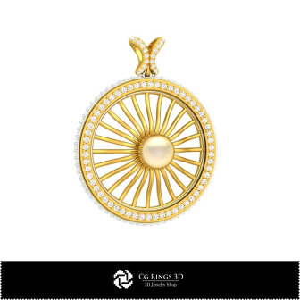 Jewelry-Pendant 3D CAD  Jewelry 3D CAD, Pendants 3D CAD , 3D Diamond Pendants, 3D Pearl Pendants