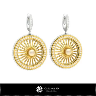 Gioielli-Orecchini 3D CAD Gioielli 3D CAD, Orecchini 3D CAD, Orecchini con Diamanti 3D, Orecchini con Perle 3D