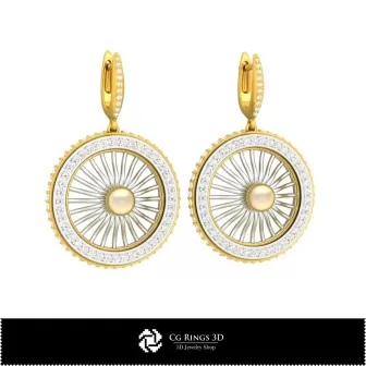 Bijoux-Boucles d'oreilles DAO 3D Bijoux DAO 3D, Boucles d'oreilles DAO 3D, Boucles d'oreilles diamant 3D, Boucles d'oreilles